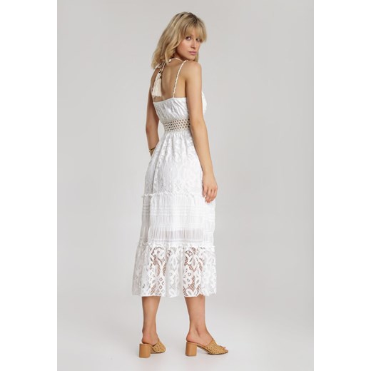 Biała Sukienka Lagunore Renee M/L Renee odzież