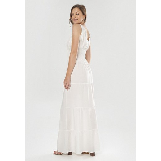 Biała Sukienka Zeligale S/M promocyjna cena Born2be Odzież