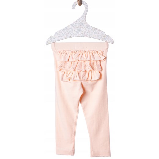 Newbie Legginsy z falbaną kolor morelowy Oficjalny sklep Allegro