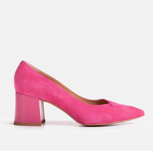 Eleganckie różowe czółenka 1434P damskie z zamszu Marco Shoes 37 Marco Shoes