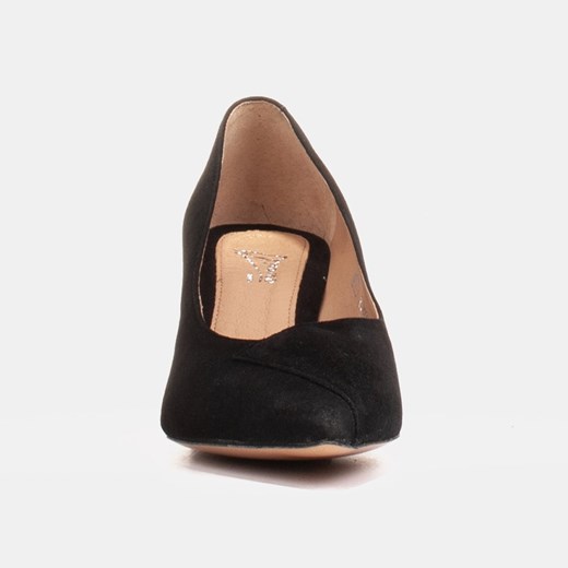 Eleganckie czarne czółenka 1434P damskie z zamszu Marco Shoes 39 Marco Shoes