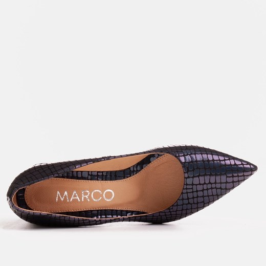 Eleganckie czółenka damskie ze skóry zamszowej Marco Shoes 38 wyprzedaż Marco Shoes