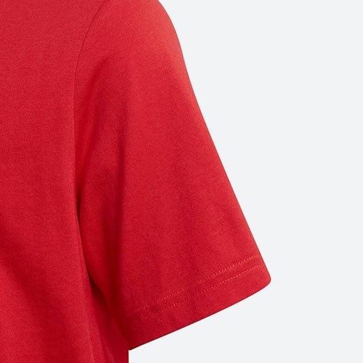 Czerwony t-shirt chłopięce Adidas Originals na lato 