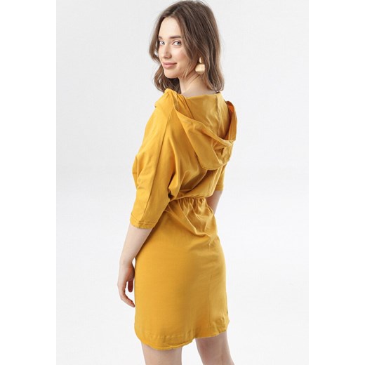 Żółta Sukienka Phianele XL Born2be Odzież