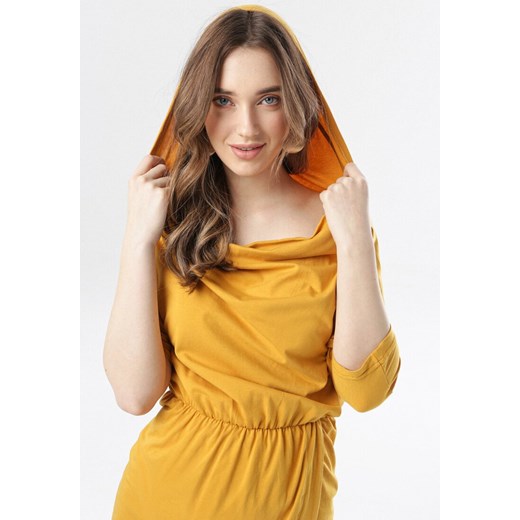 Żółta Sukienka Phianele XL Born2be Odzież