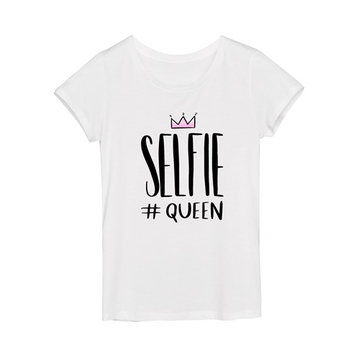 Koszulka damska selfie queen Time For Fashion XXS okazja Time For Fashion
