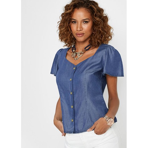 Koszula dżinsowa, TENCEL™ Lyocell, krótki rękaw | bonprix 42 bonprix - Allani