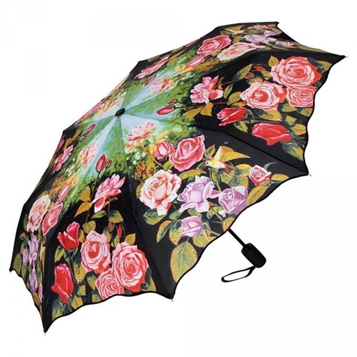Różany ogród - parasolka składana full-auto Von Lilienfeld Von Lilienfeld  Parasole MiaDora.pl