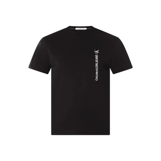 T-shirt męski czarny Calvin Klein z krótkim rękawem casual 