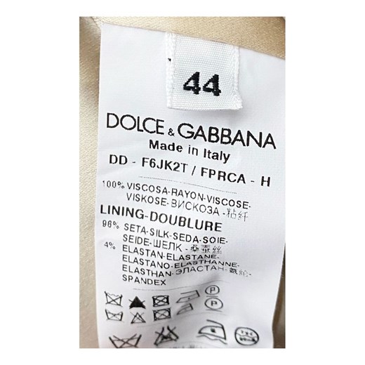 Sukienka Dolce & Gabbana wielokolorowa mini z okrągłym dekoltem 