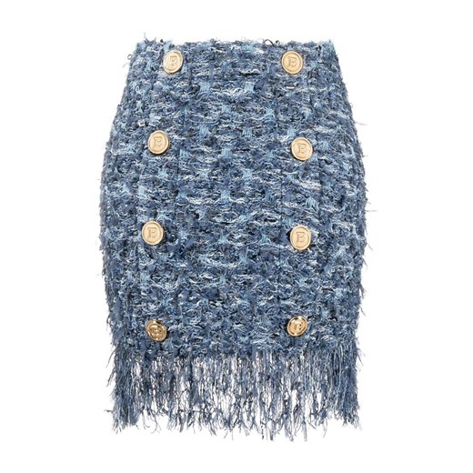 Niebieska spódnica BALMAIN