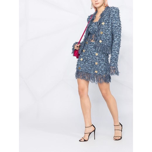 Spódnica niebieska BALMAIN mini