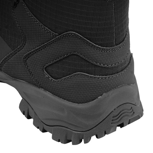 Buty zimowe męskie Mil-Tec czarne z gumy sznurowane 