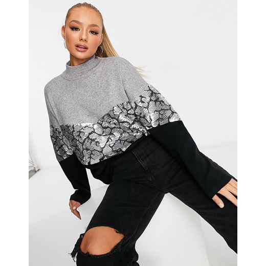 Sweter damski Wild Flower z golfem