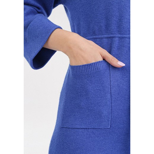 Ciemnoniebieska Sukienka Mezlith M/L okazyjna cena Born2be Odzież