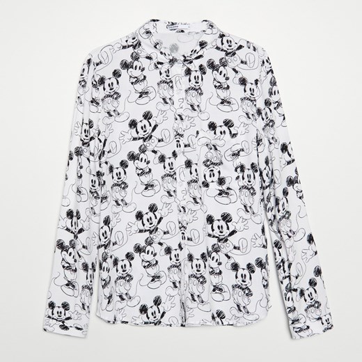Cropp - Koszula Mickey Mouse - Biały Cropp M okazyjna cena Cropp