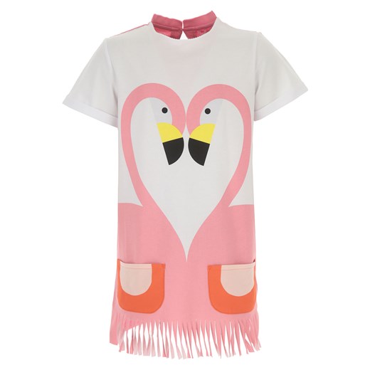 Stella McCartney Sukienka dla Dziewczynek, biały, Bawełna, 2021, 10Y 12Y 14Y 2Y 3Y 4Y 5Y 6Y 8Y Stella Mccartney 14Y RAFFAELLO NETWORK