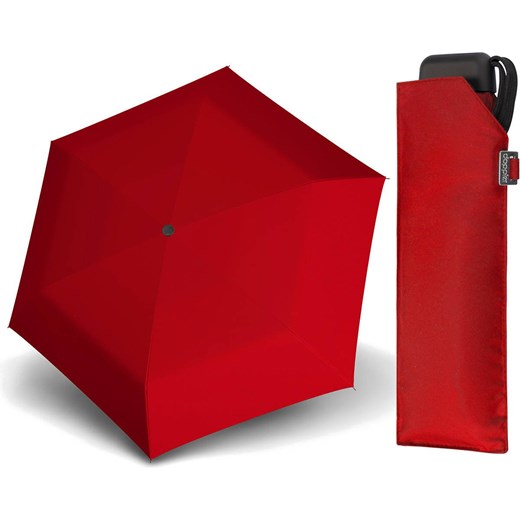 Parasol kieszonkowy Carbonsteel Mini Slim Doppler czerwony Doppler uniwersalny Delcaso