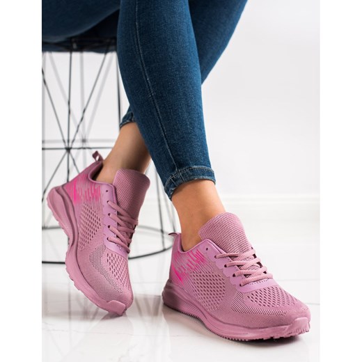 Buty sportowe damskie Bona w stylu casual różowe 