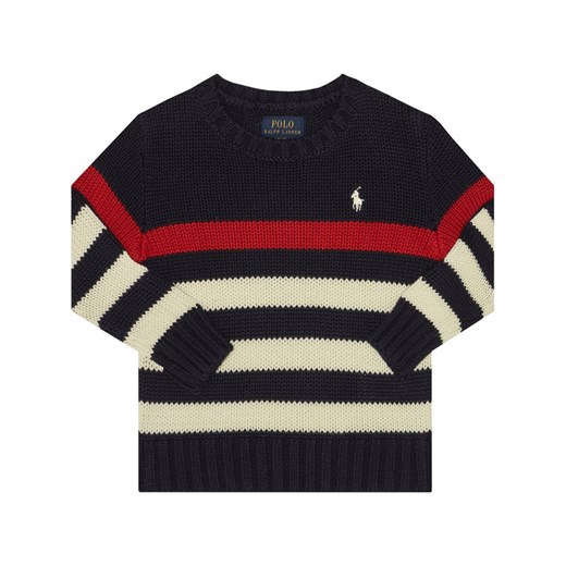 Polo Ralph Lauren Sweter Summer II 321787115001 Granatowy Regular Fit Polo Ralph Lauren 2_2T promocyjna cena MODIVO