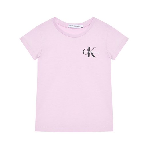 Bluzka dziewczęca fioletowa Calvin Klein 