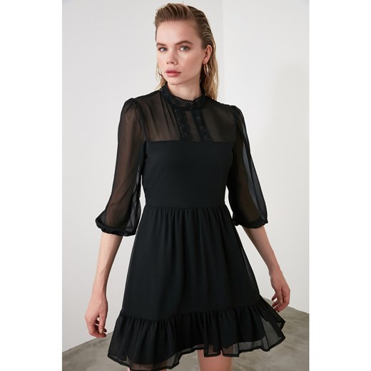 Trendyol Black Lacy Dress Trendyol 38 Factcool