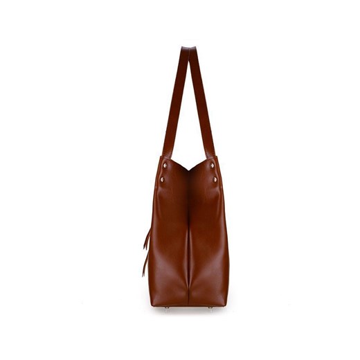 Skórzana torba damska shopper Vitoria FL18 brązowa vintage Moda Dla Ciebie Moda Dla Ciebie