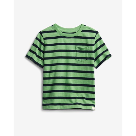 GAP Stripe Koszulka dziecięce Zielony Gap 12-18 miesięcy BIBLOO okazyjna cena