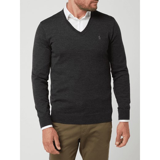 Sweter o kroju Slim Fit z wełny merino Polo Ralph Lauren S okazyjna cena Peek&Cloppenburg 