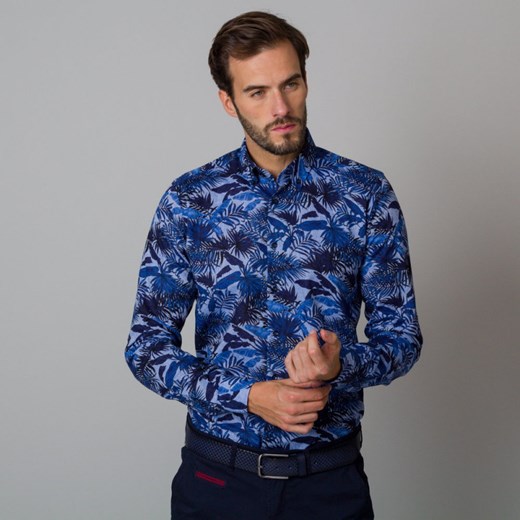 Koszula męska Willsoor z klasycznym kołnierzykiem 