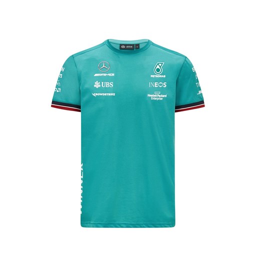 T-shirt męski Mercedes Amg Petronas F1 Team z krótkim rękawem 