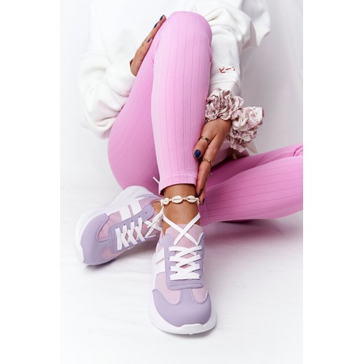 Buty sportowe damskie Ps1 sneakersy ze skóry na płaskiej podeszwie sznurowane 