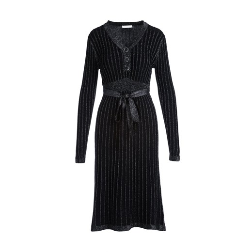 Czarno-Srebrna Sukienka Brendale Renee S/M promocja Renee odzież