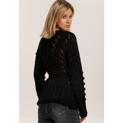 Czarny Sweter Sharona Renee S/M promocyjna cena Renee odzież