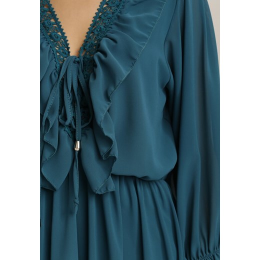 Niebieska Sukienka Brizsha Renee S/M wyprzedaż Renee odzież