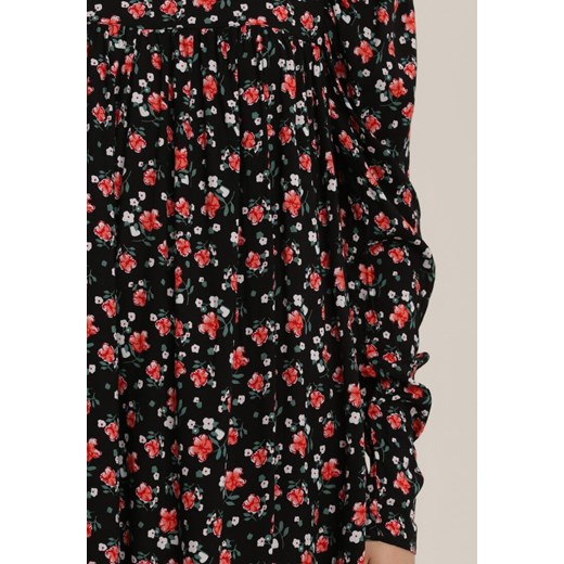 Czarno-Czerwona Sukienka Nemoraela Renee M/L okazyjna cena Renee odzież