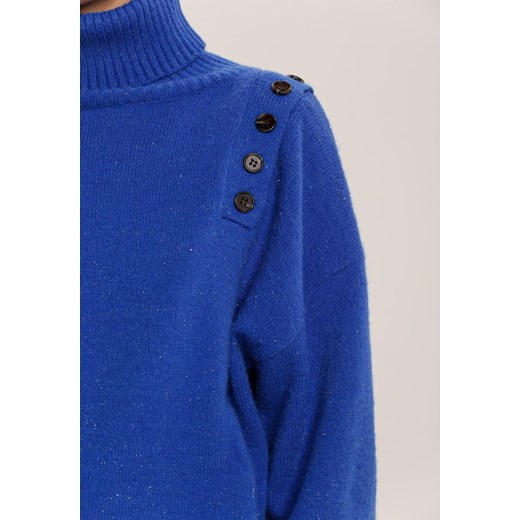 Niebieska Tunika Dzianinowa Nyarko Renee S/M promocja Renee odzież
