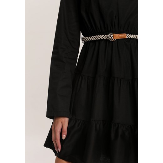 Czarna Sukienka Clanglow Renee S/M wyprzedaż Renee odzież