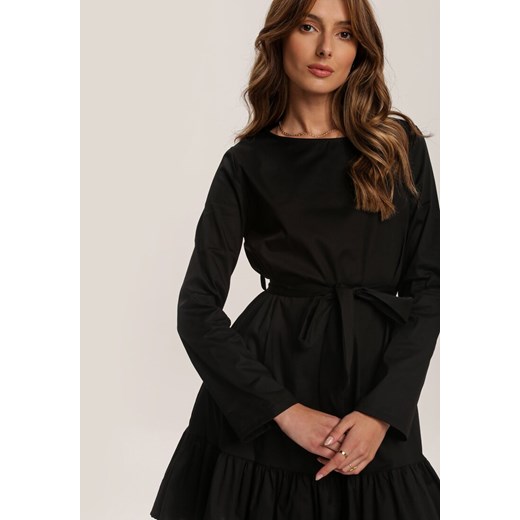 Czarna Sukienka Caskshade Renee S/M promocja Renee odzież