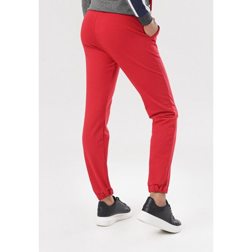 Czerwone Spodnie Dresowe Felyera M promocja Born2be Odzież