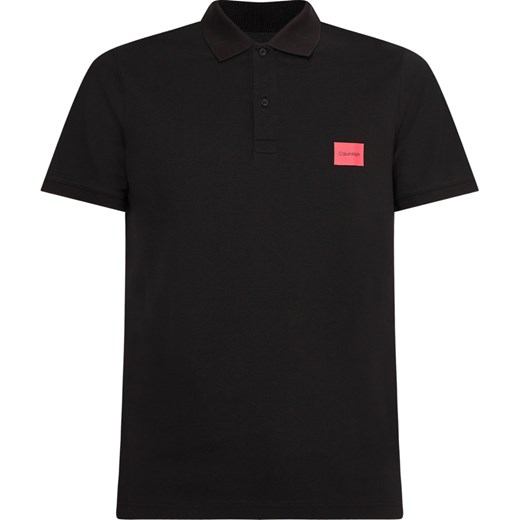 Czarny t-shirt męski Calvin Klein bawełniany z krótkimi rękawami 