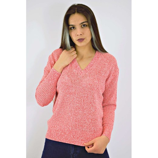 Sweter damski Calvin Klein z dekoltem w serek