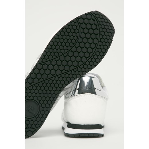 Buty sportowe damskie Armani Exchange sznurowane płaskie skórzane 