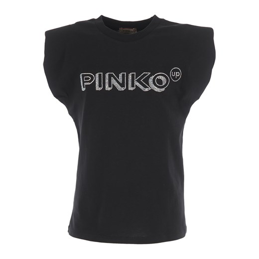 Pinko Koszulka Dziecięca dla Dziewczynek, czarny, Bawełna, 2021, M Pinko M RAFFAELLO NETWORK