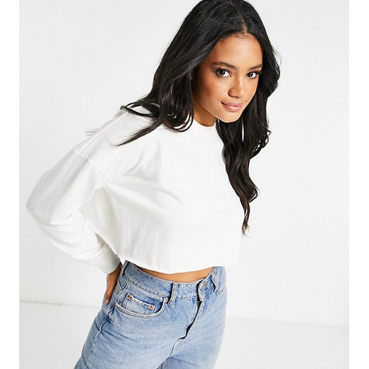 Missguided – Biała bluza dresowa o krótkim fasonie-Biały Missguided 34 Asos Poland