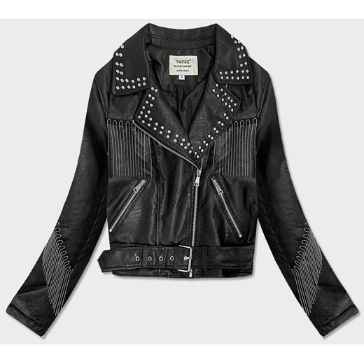 Kurtka damska Goodlookin.pl czarna krótka bez kaptura 