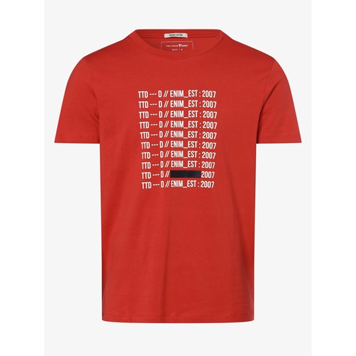 T-shirt męski czerwony Tom Tailor Denim 