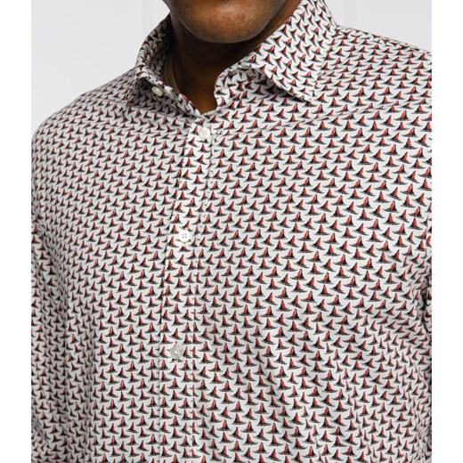 Koszula męska BOSS HUGO w abstrakcyjnym wzorze z długim rękawem 