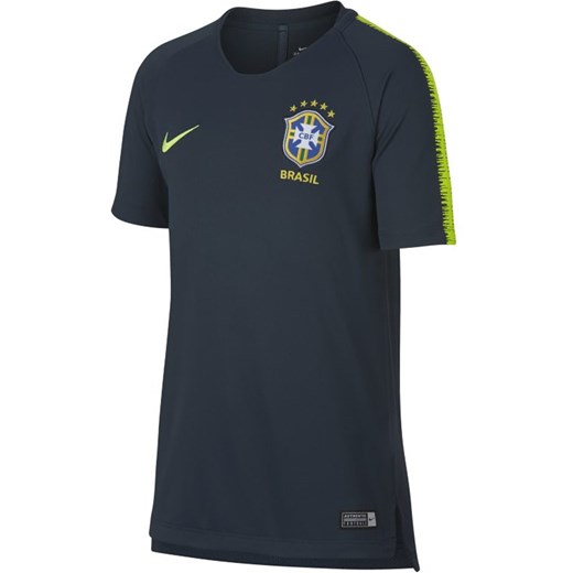 Koszulka piłkarska dla dużych dzieci Brasil CBF Breathe Squad - Niebieski Nike M okazja Nike poland