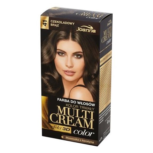 JOANNA_Multi Cream Color farba do włosów 41 Czekoladowy Brąz Joanna perfumeriawarszawa.pl